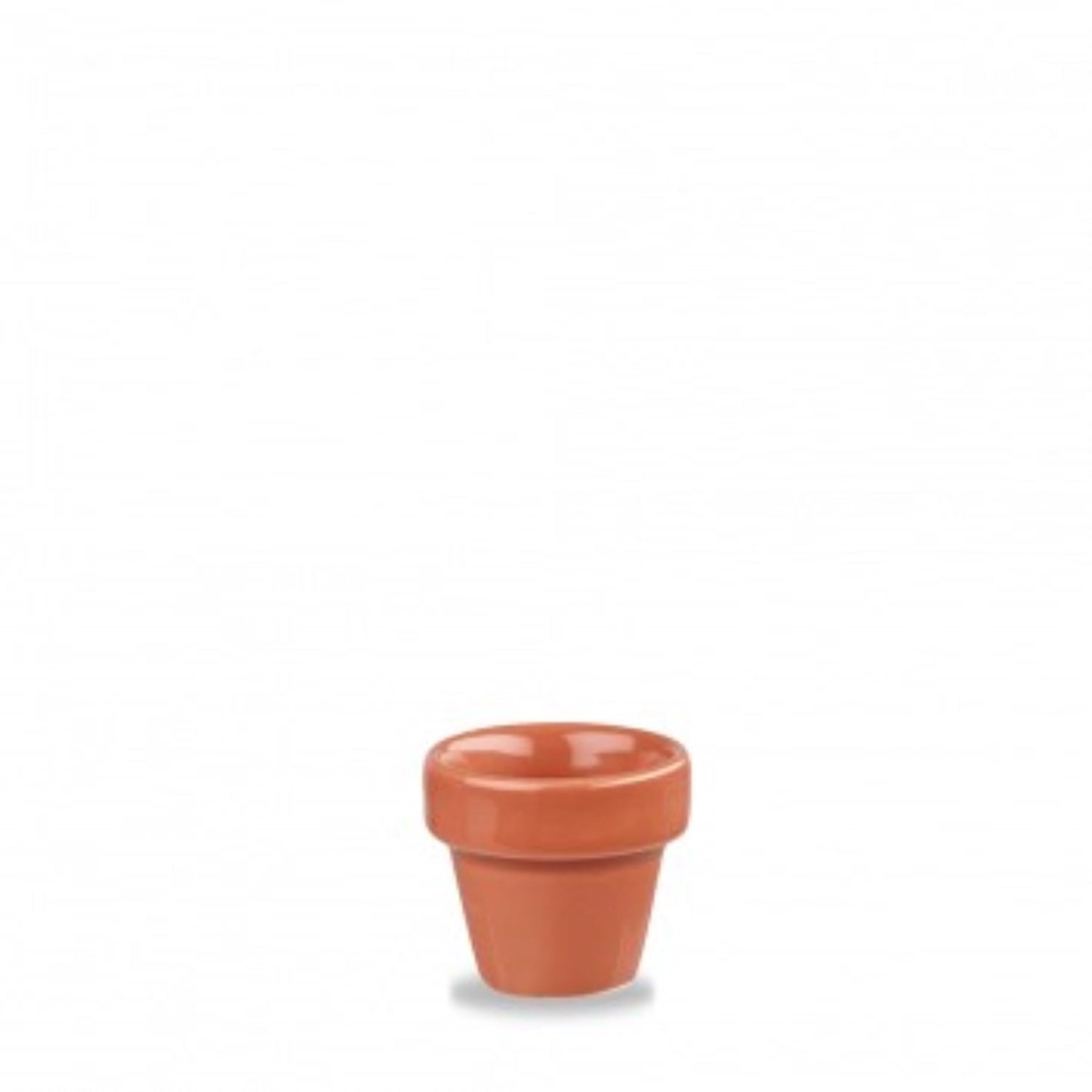 Lebhafte Paprika-orange Schale von Churchill, perfekt für kreative Anrichteideen und besondere Anlässe, Durchmesser 9.7 cm, Höhe 3.5 cm, 5.7 cl.