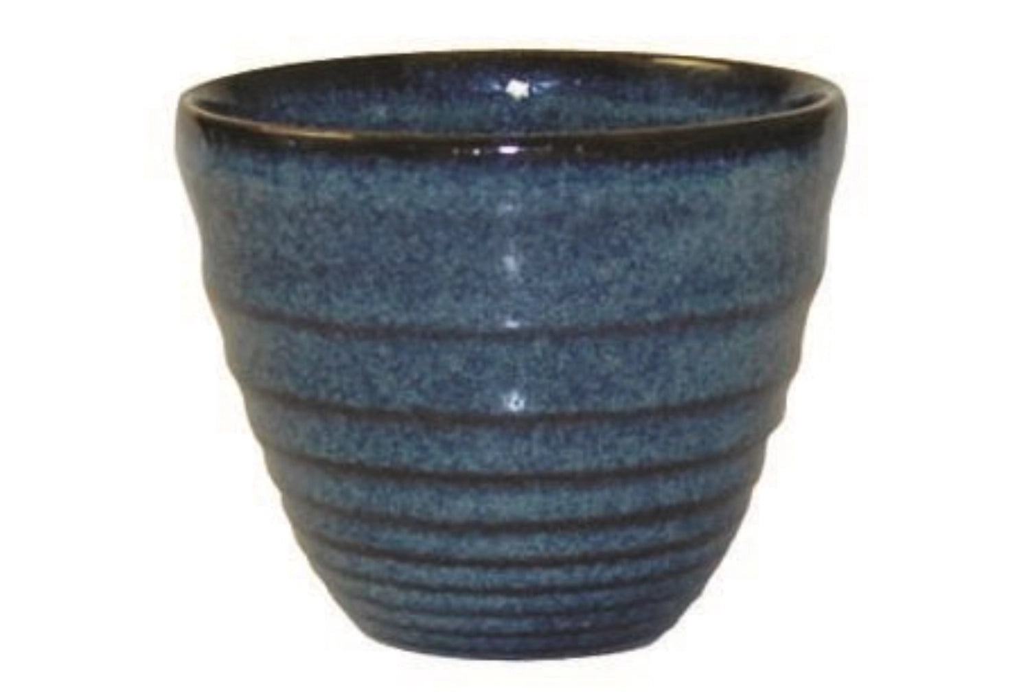 Eleganter Sapphire Blue Becher von Churchill, geriffelt, 28cl, perfekt für Getränke, bringt Farbe und Stil auf jeden Tisch.