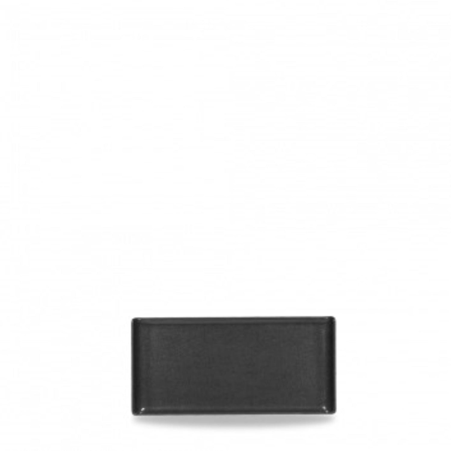 Schwarzes Melamin-Tablett von Alchemy, 30x14.5cm, ideal für stilvolle Serviermöglichkeiten und moderne Tischdekoration.