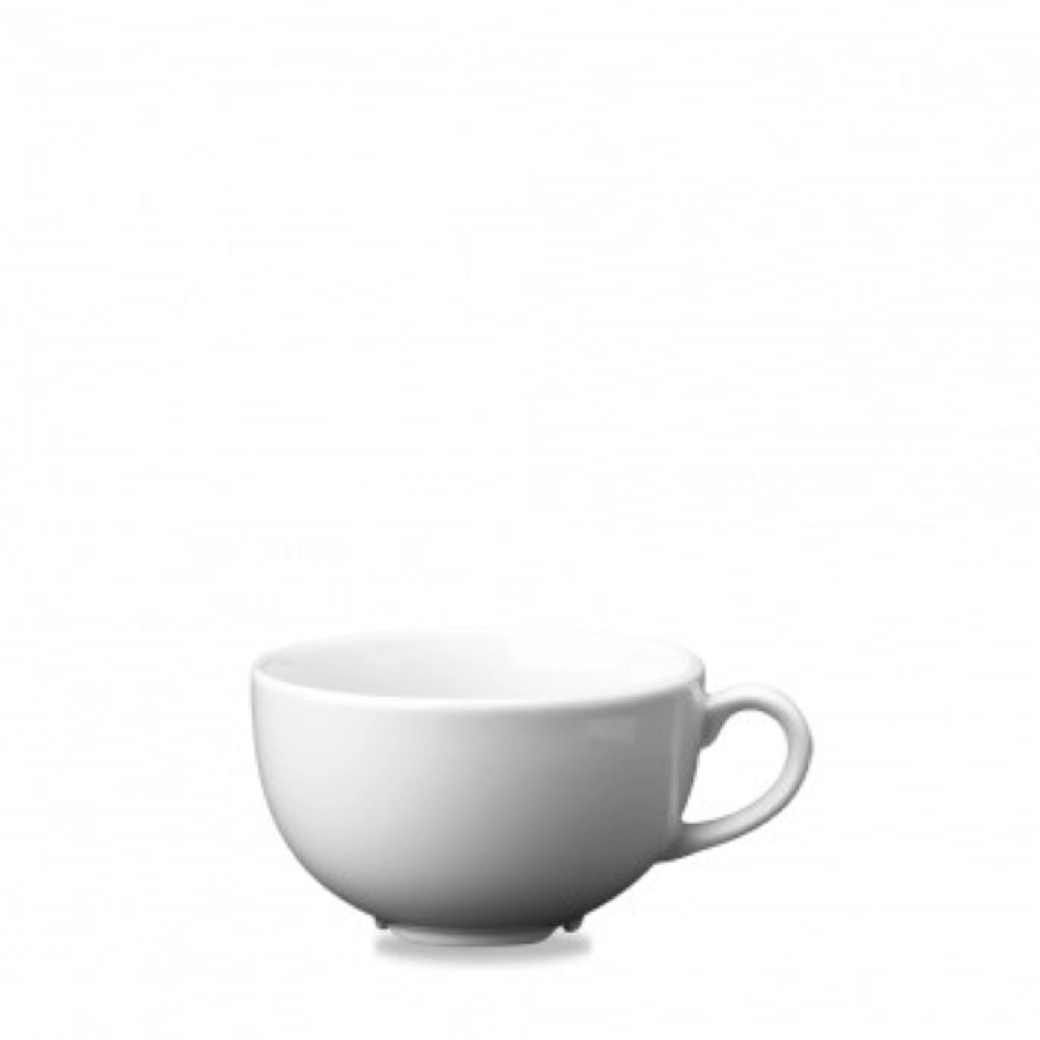 Elegante Cafe White Tasse von Churchill, 46cl, H7cm, D11cm, ideal für Latte Macchiato, verbindet modernes Design mit hoher Funktionalität.