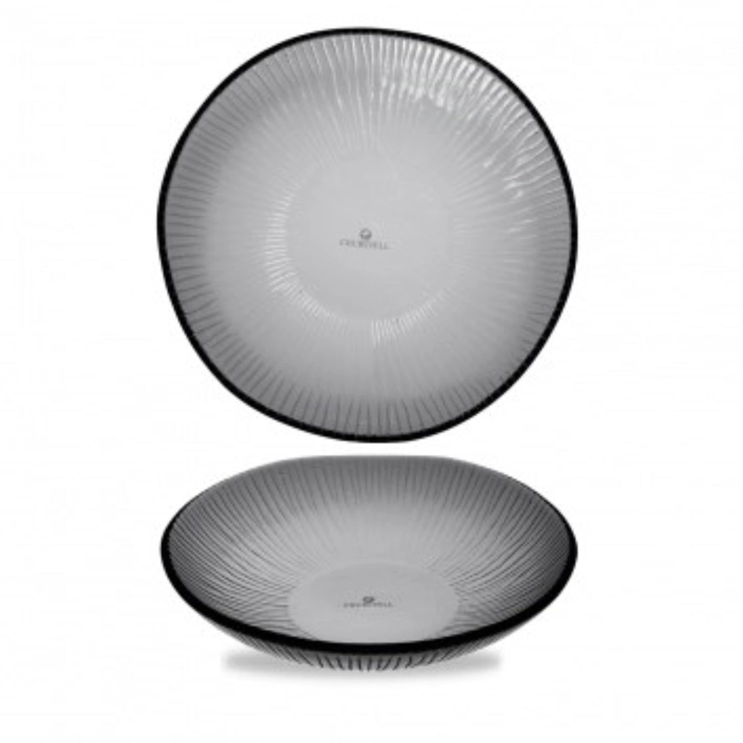Elegante runde Schale aus biologisch abbaubarem Bambus von Churchill, 22 cm Durchmesser, ideal für Snacks und stilvolle Tischdekoration.