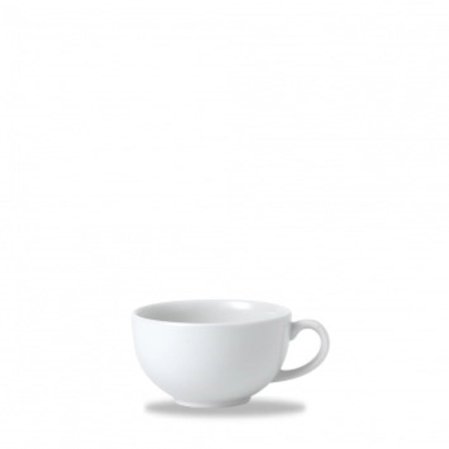 Stilvolle Cafe White Tasse von Churchill, 28cl, D11cm, H6cm, perfekt für Latte Macchiato, vereint Funktionalität mit zeitgemäßem Design.