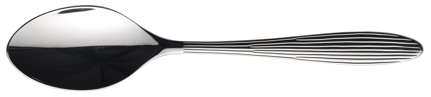 Eleganter Agano Tafellöffel von Churchill, 20,6 cm, ideal für Desserts und Beilagen, vereint stilvolles Design mit hoher Funktionalität.