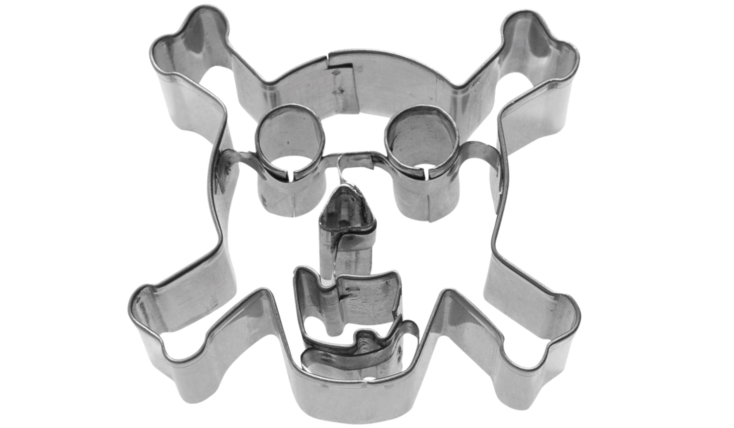 Kreative 2D Ausstechform in Totenkopf-Design von Westmark, 7 cm groß, ideal für Halloween-Kekse und besondere Backanlässe.