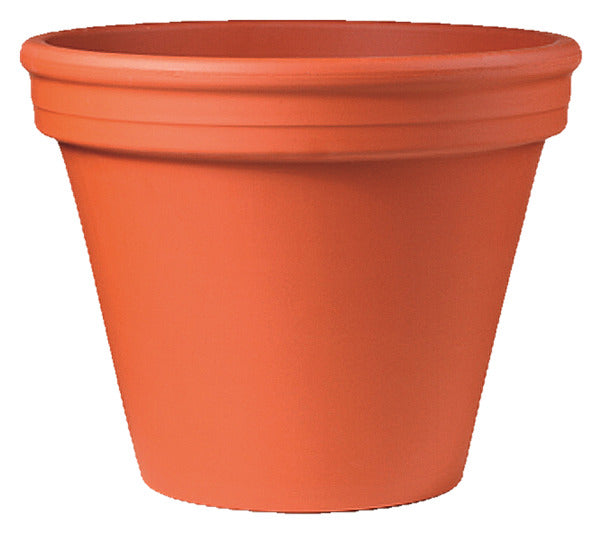 SPANG Tontopf mit einem Durchmesser von 18 cm, ideal für Outdoor-Pflanzen, in natürlichem Terrakotta-Finish, robust und stilvoll.
