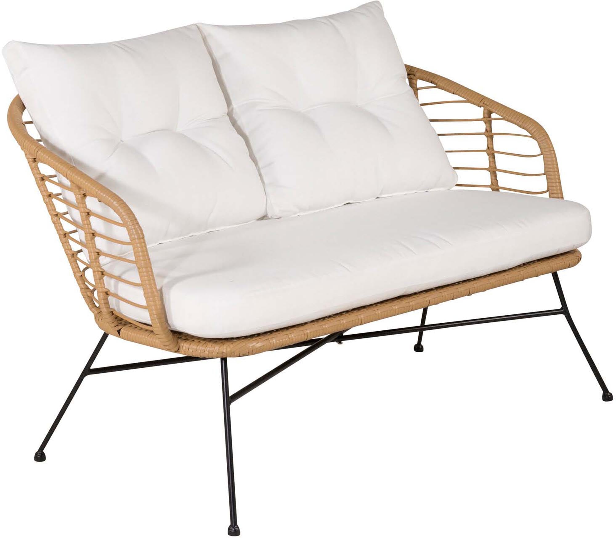 Viga Loungeset für den Außenbereich: Modernes Sofa mit bequemen Kissen, perfekt für entspannte Stunden im Freien.