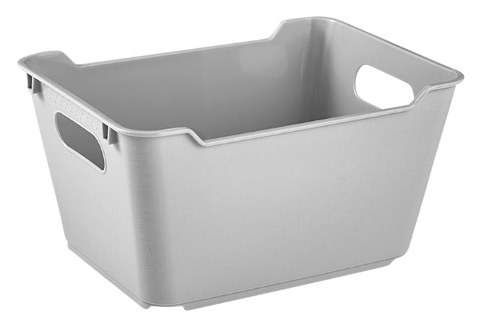 Graue KEEEPER Aufbewahrungsbox mit 1,8 l Volumen, ideal für die ordentliche Aufbewahrung von Kleinigkeiten im Haushalt.