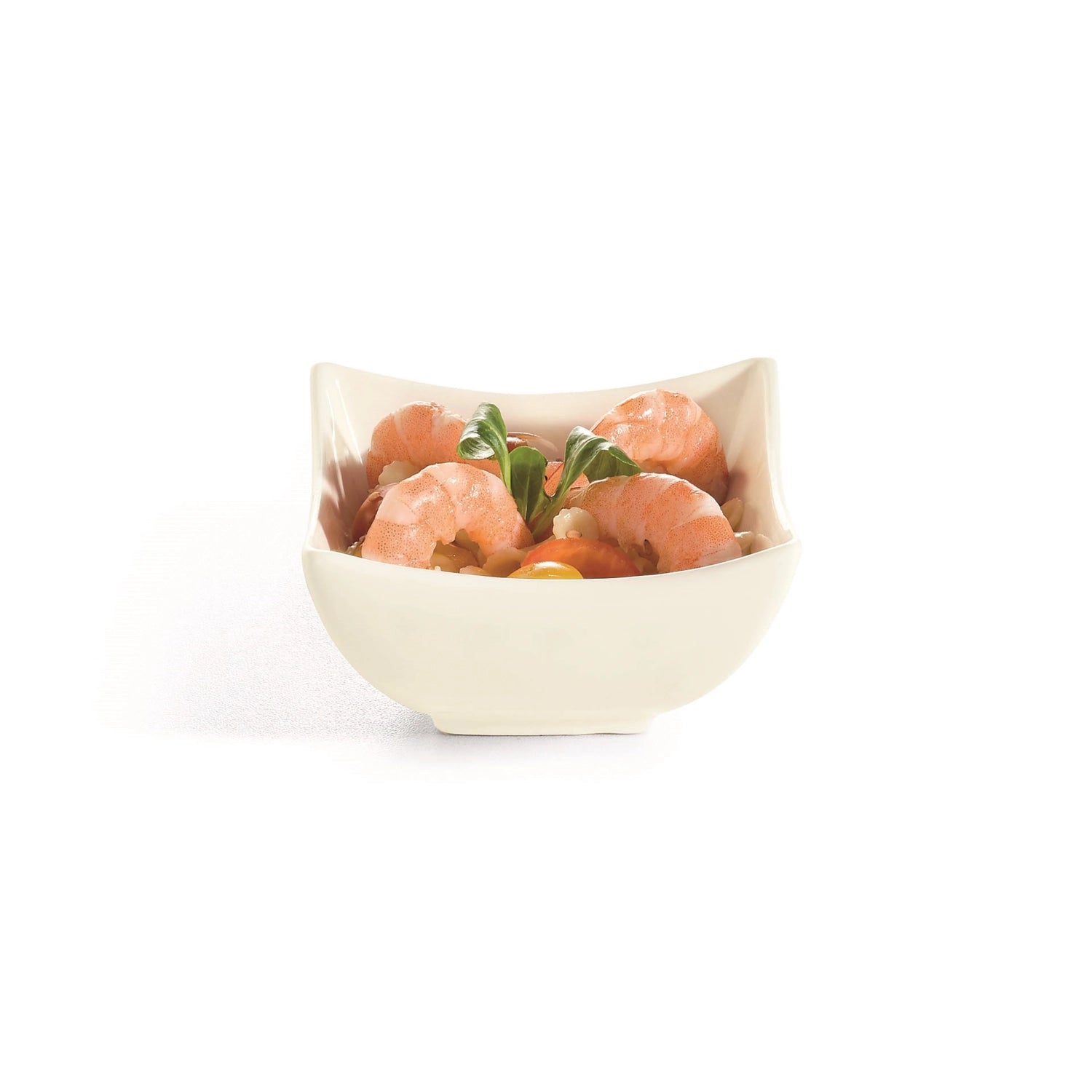 Stilvolle quadratische Appetizer-Schale von Arc, 9x9 cm, perfekt für die ansprechende Servierung von Häppchen und Fingerfood.
