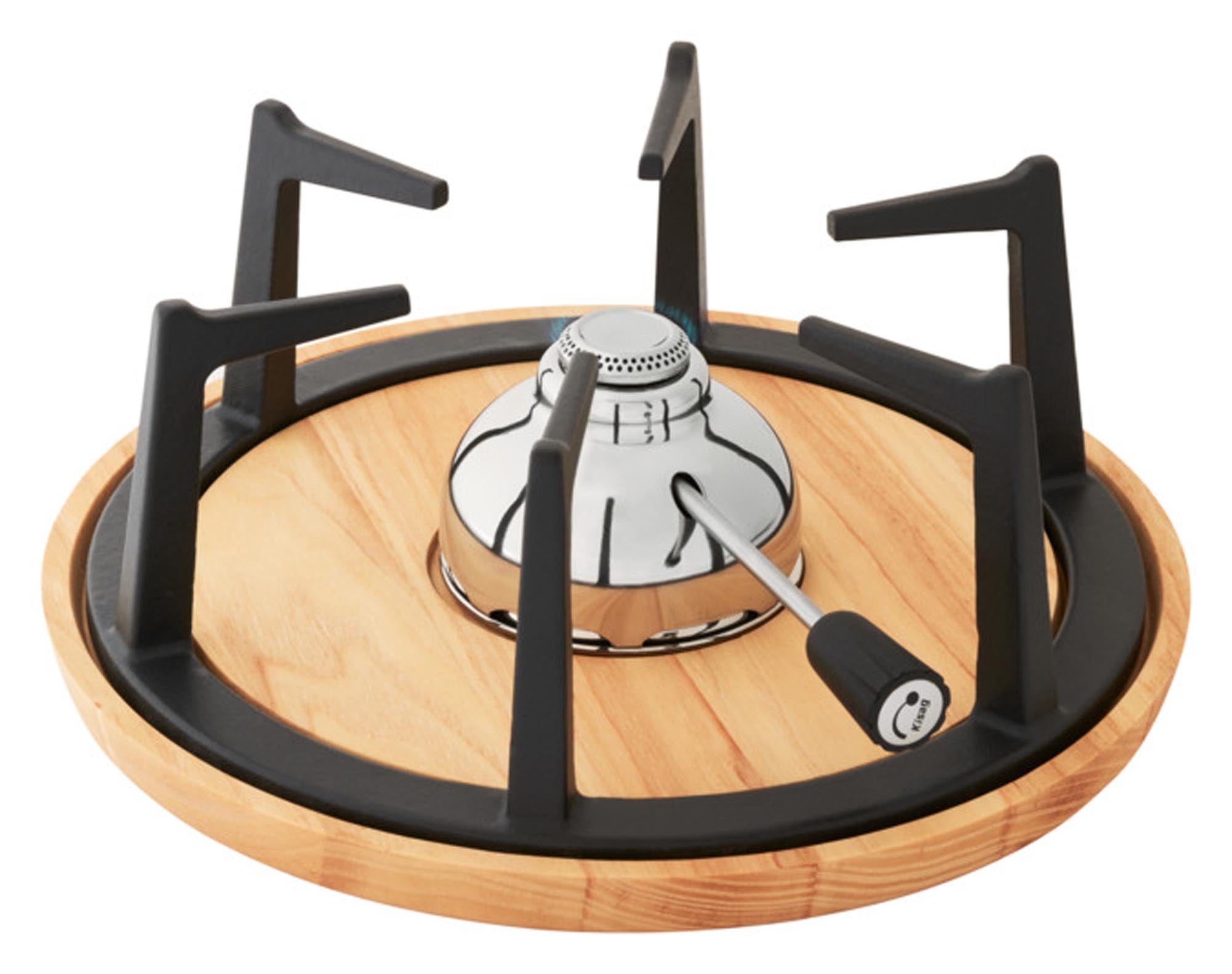 KISAG Rechaud Flims: Hochwertiges Rechaud aus Edelstahl, perfekt zum Warmhalten von Fondue und Raclette, ideal für gesellige Abende.