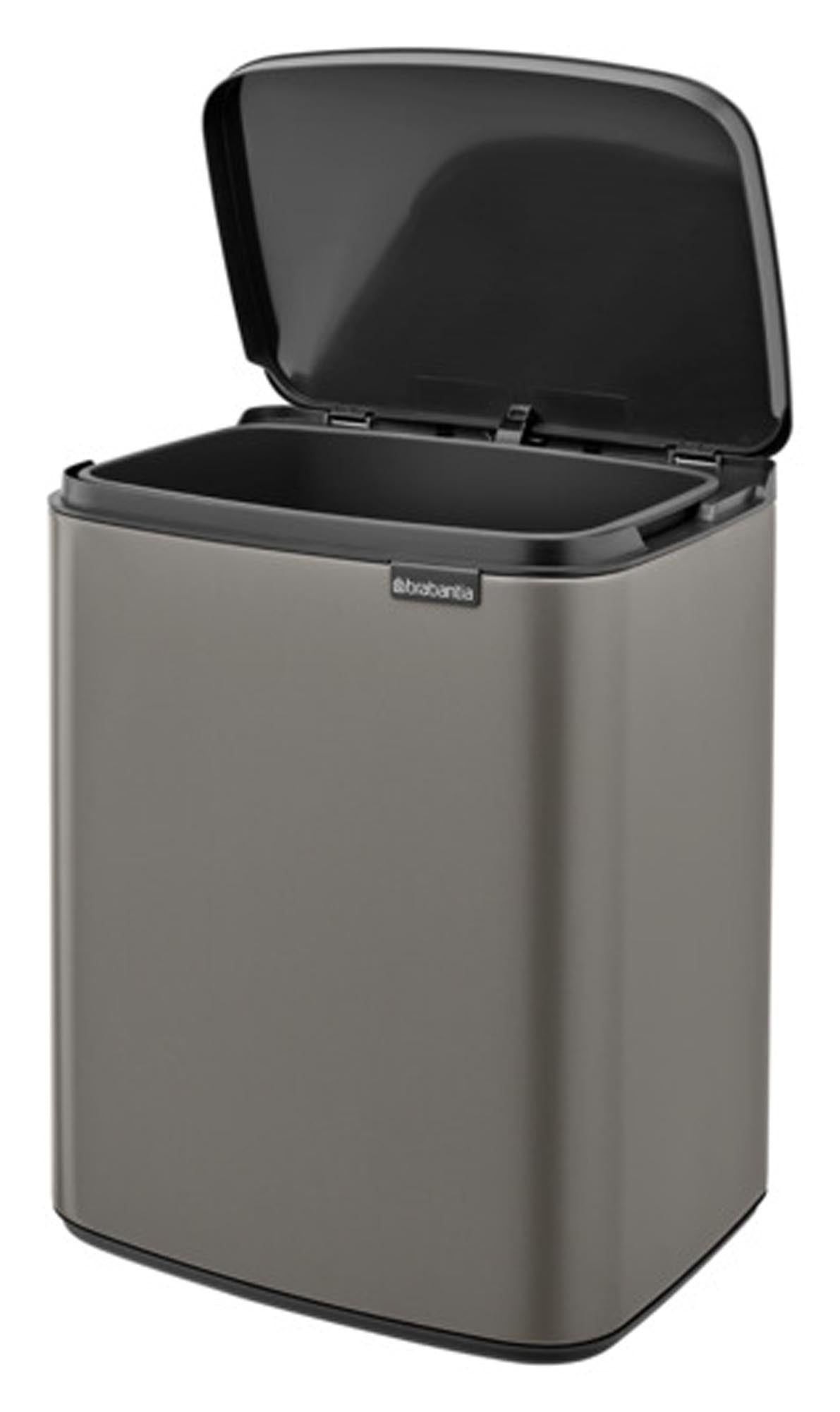 BRABANTIA Abfallbehälter Bo platinum 12 l in  präsentiert im Onlineshop von KAQTU Design AG. Mülleimer ist von BRABANTIA