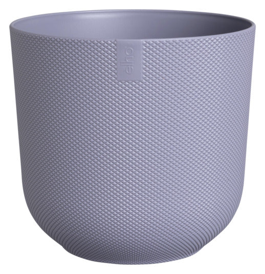 Runder ELHO Jazz Topf in lavendel lila (ø 23 cm), perfekt für kreative Pflanzenarrangements und elegante Akzente in jedem Raum.