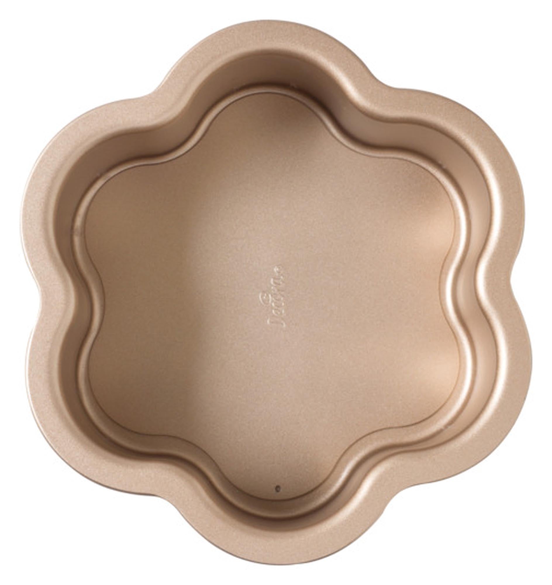 Elegante DECORA Backform in Blumenform mit herausnehmbarem Boden, ideal für kreative Backprojekte und perfekte Ergebnisse.