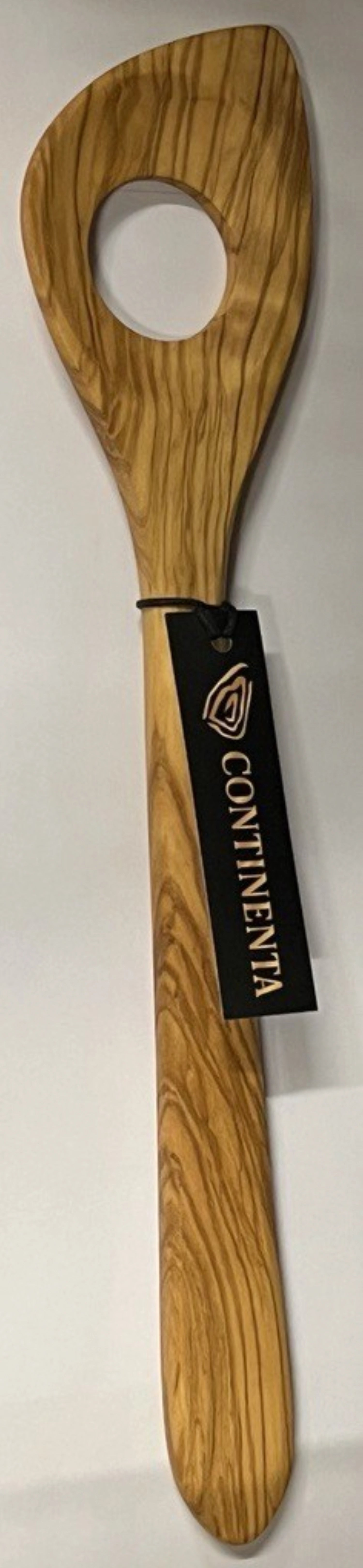 Eleganter Risottolöffel aus hochwertigem Olivenholz, 34 cm lang, ideal für die Zubereitung von Risotto und anderen Gerichten. Von Continenta.