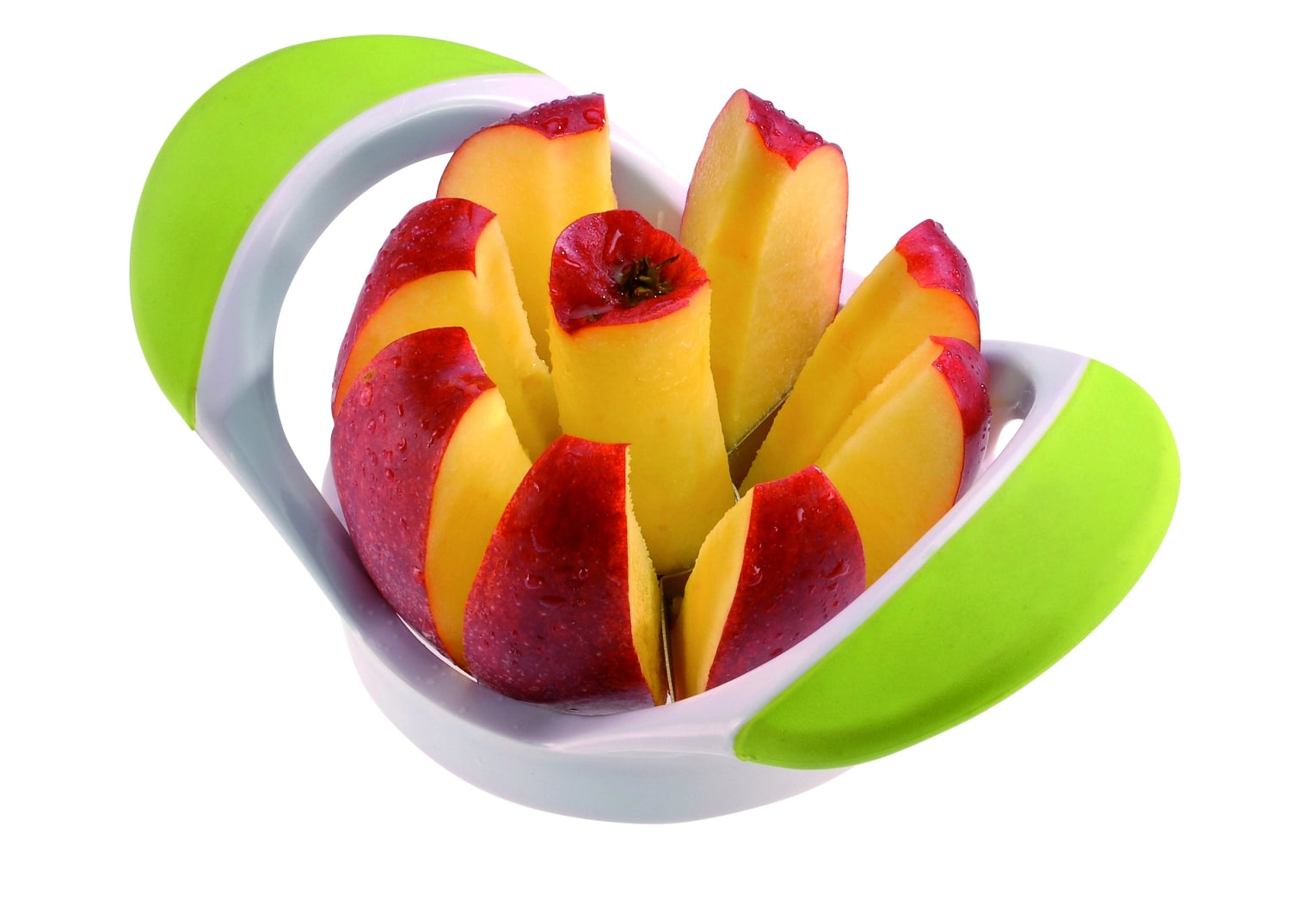 Effizienter Apfelteiler 8P von Westmark, 10.5x17.5x6cm, für perfekte Apfelspalten, ideal für gesunde Snacks und kreative Desserts, kompakt und leicht zu handhaben.