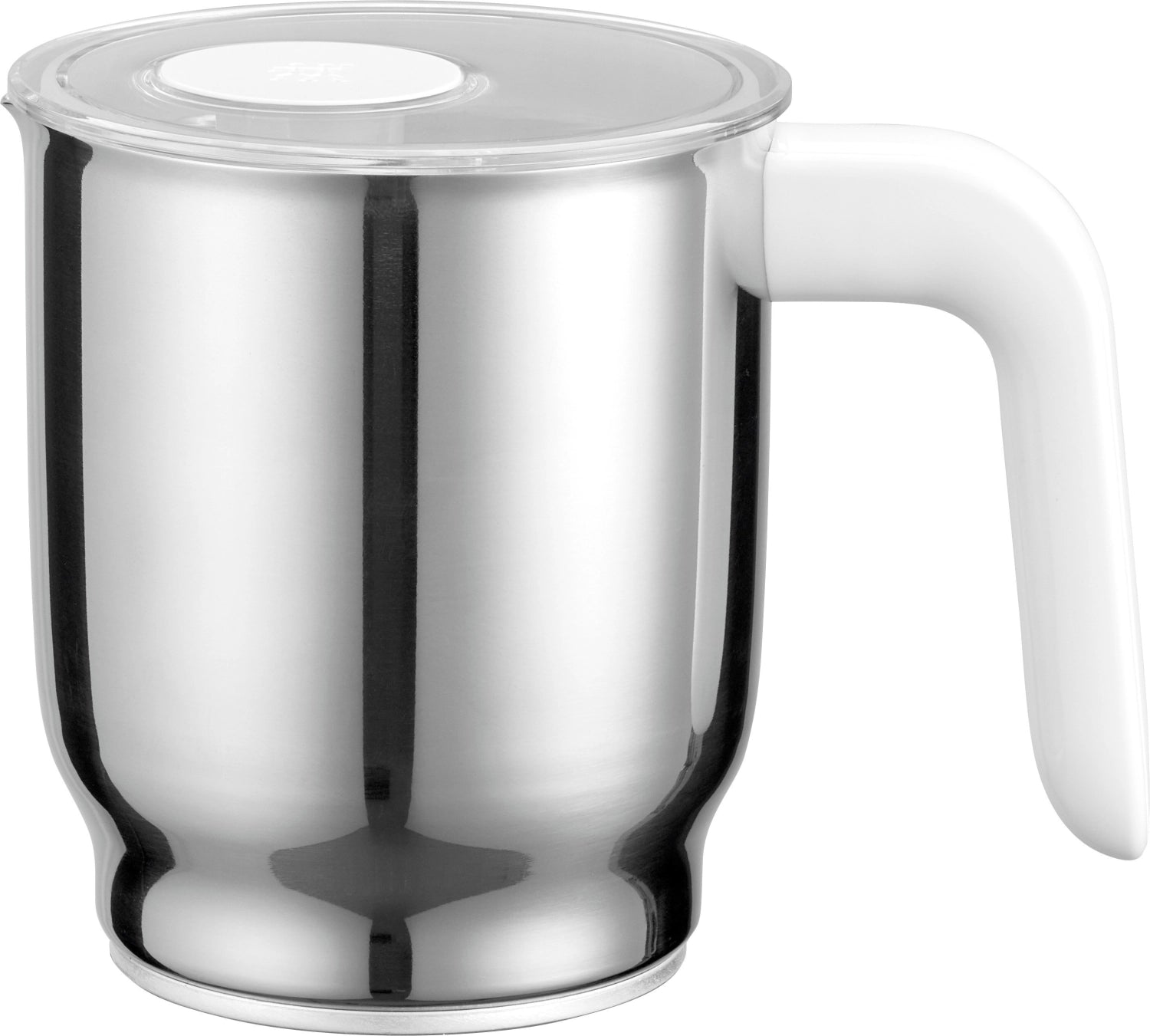 Eleganter Milchaufschäumer in Silber von Zwilling Kitchen, 400ml, perfekt für cremigen Milchschaum und köstliche Kaffeevariationen.