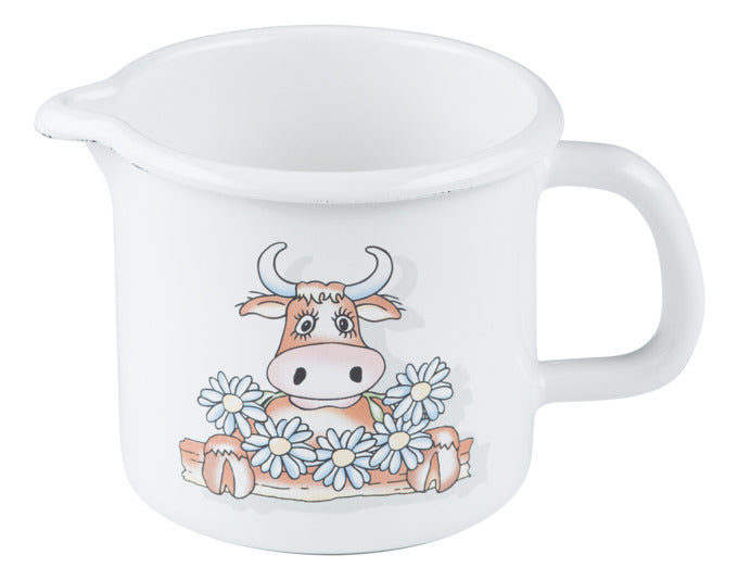 Eleganter RIESS Schnabeltopf Almliesel mit 0,75 l Volumen und 10 cm Durchmesser, ideal für präzises Ausgießen, in stilvollem Design.