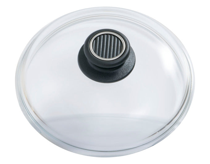 GASTROLUX Glasdeckel aus Pyrex mit einem Durchmesser von 20 cm, ideal für Pfannen und Töpfe, robust und hitzebeständig.