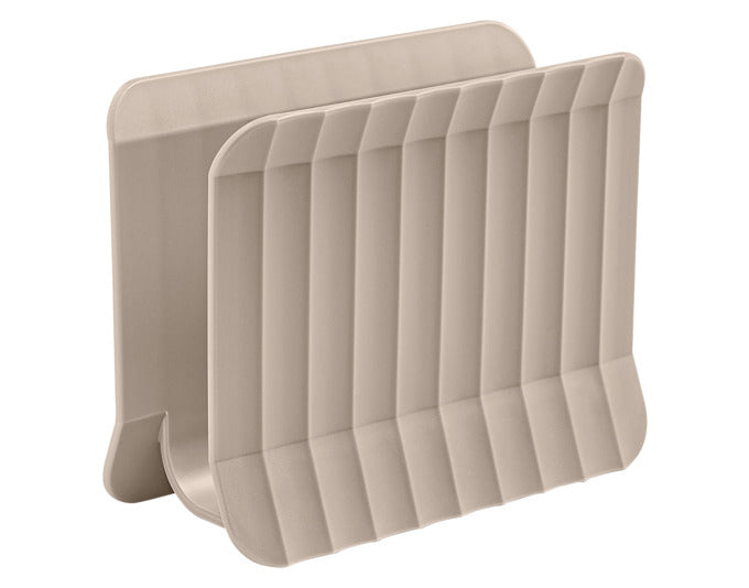 Eleganter Serviettenhalter Paestum von BLIMPLUS in Arca Grau, 15x4.5x12 cm. Ideal für eine moderne und stilvolle Tischgestaltung.