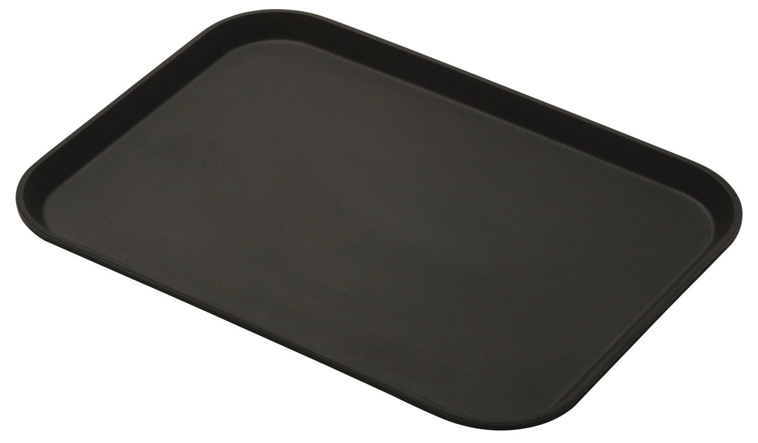 Schwarzes Camtread Tablett 30,5x41,5 cm, robust und rutschfest, perfekt für den Einsatz in der Gastronomie und bei Veranstaltungen.