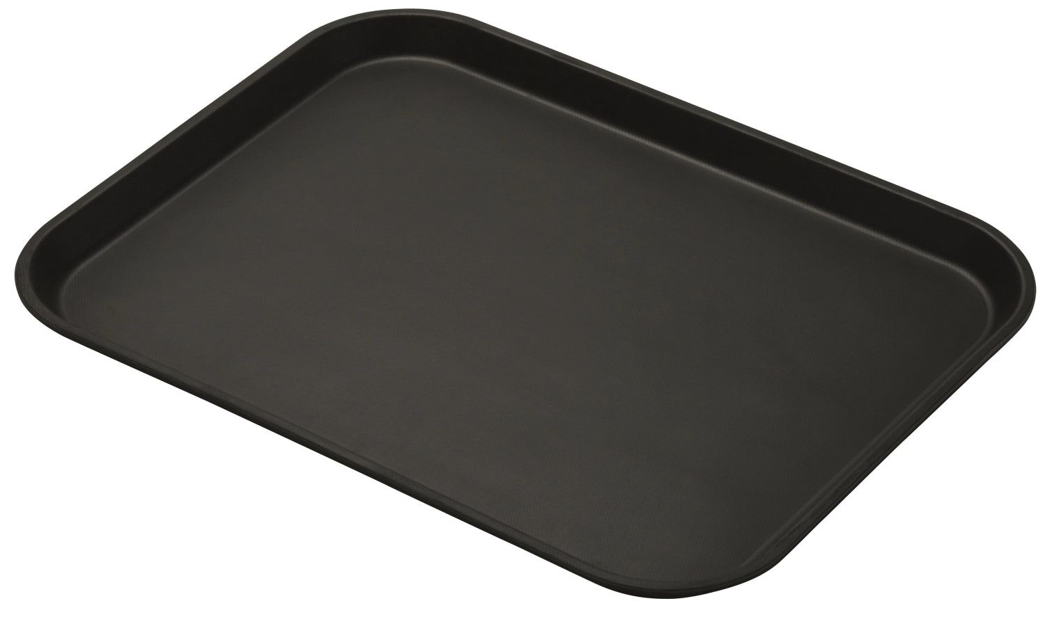 Schwarzes Camtread Tablett 35,5x46 cm, robust und rutschfest, perfekt für den Einsatz in der Gastronomie und bei Veranstaltungen.