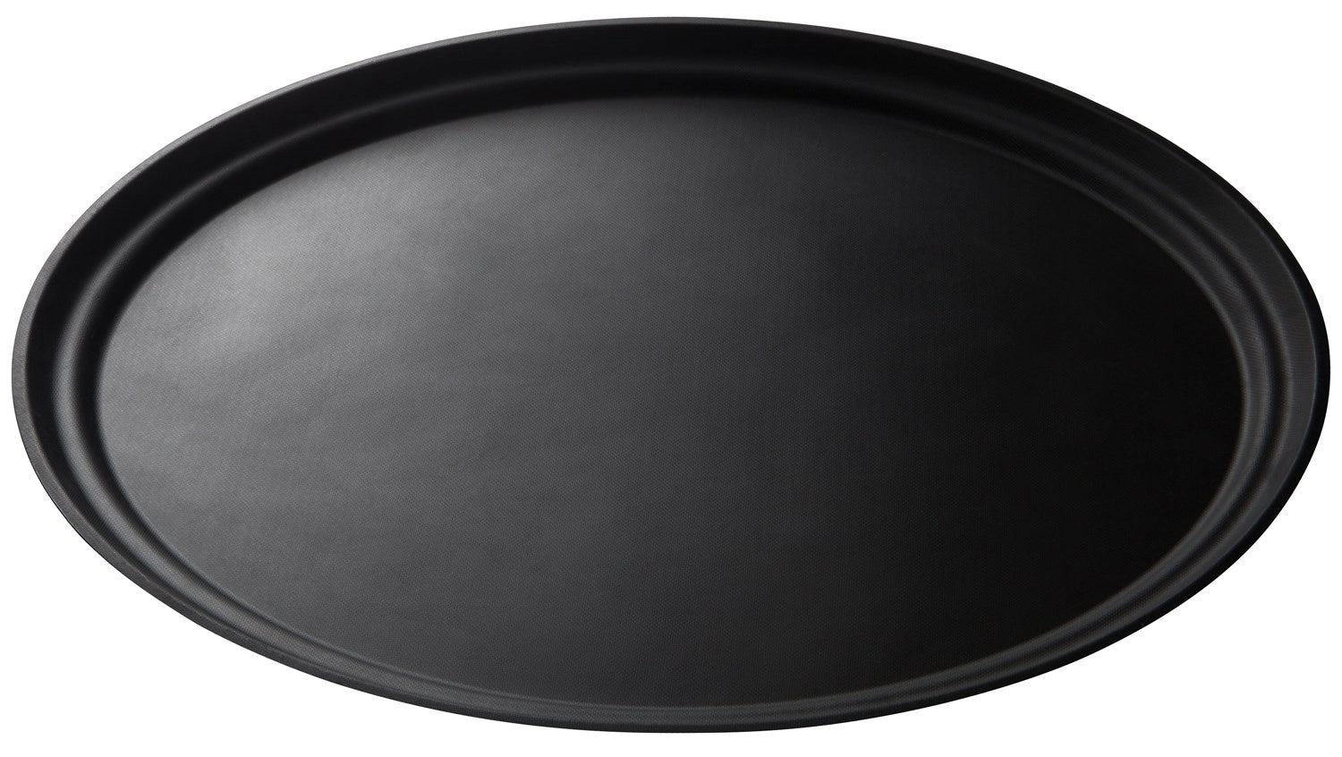 Ovales Camtread Tablett in Schwarz (74,5x60 cm) mit rutschfester Beschichtung, ideal für Gastronomie und Events, robust und funktional.