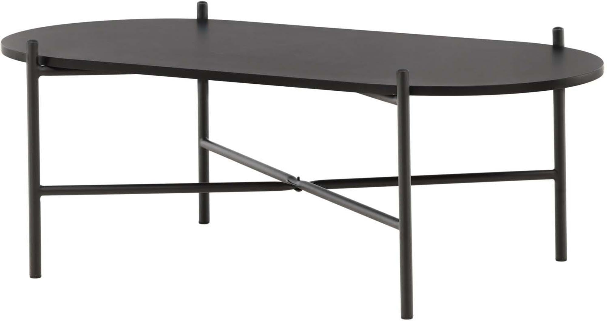 Moderner Pueblo Beistelltisch von Venture Home: Minimalistisches Design mit stabiler MDF-Oberfläche und robustem Stahlgestell, ideal für jedes Wohnzimmer.