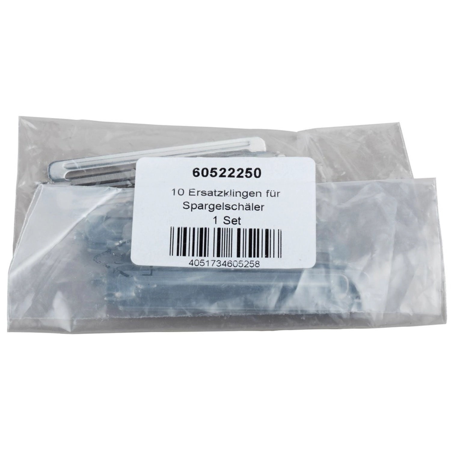 10 Ersatzklingen für Westmark Küchenhelfer 6060WM und 6050WM, perfekt für präzise Schneidarbeiten und Küchenzubereitung.