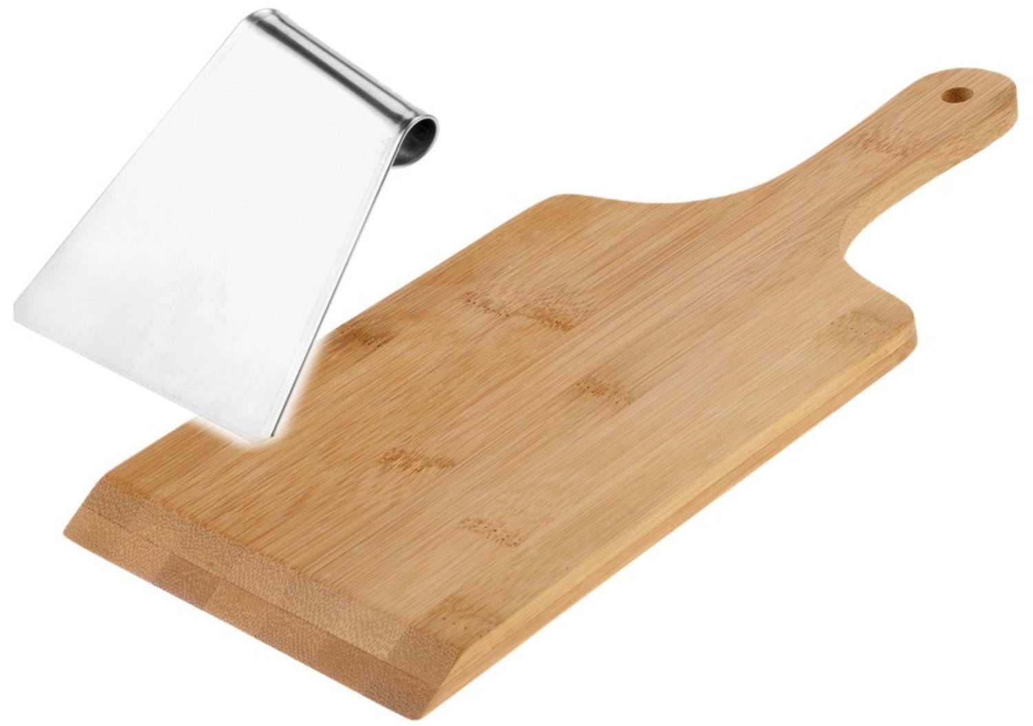 Kreatives 2-teiliges Set mit Spätzlebrett und Schaber von Westmark, ideal zum Zubereiten von Spätzle und anderen Teigwaren in der Küche.