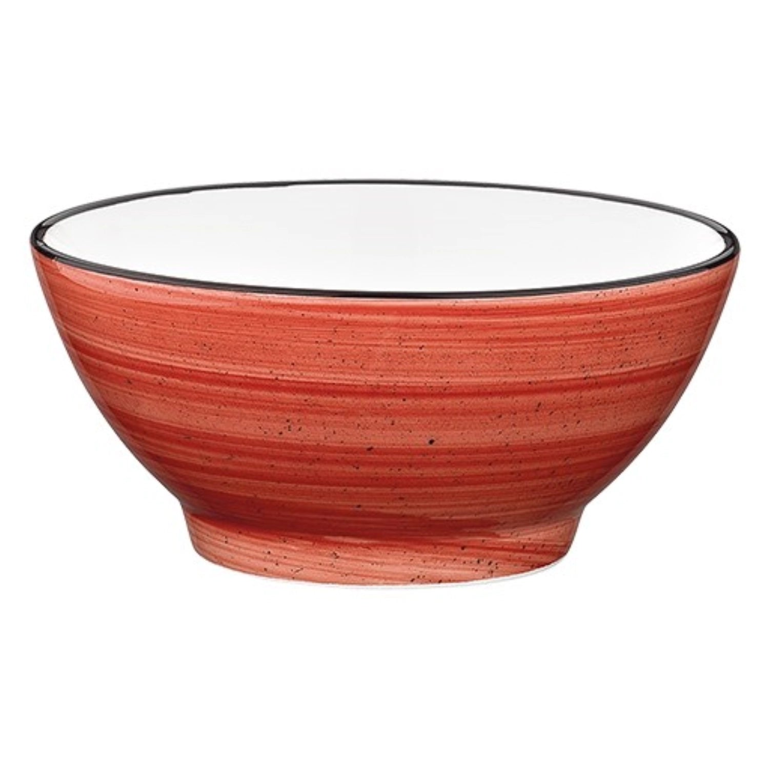 Elegante Aura Passion Rita Schale mit Fuß von Bonna, 12 cm Durchmesser, ideal für Desserts oder Snacks, handgefertigt und stilvoll.