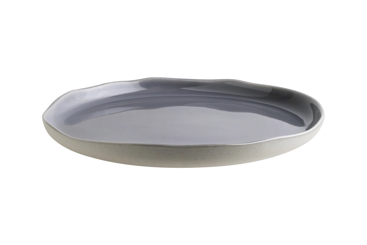 Flacher Gris Cras Teller von Bonna, Durchmesser 25 cm, elegantes und modernes Design, ideal für stilvolle Tischdekoration.