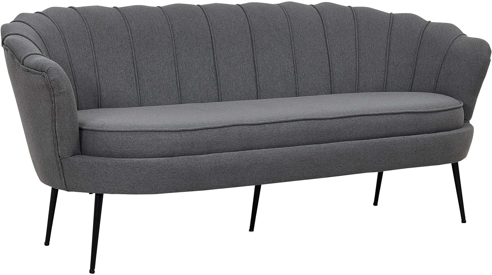 Elegantes 3er Sofa Calais von Venture Home, gefertigt aus hochwertigem Samt, ideal für stilvolle Wohnräume und gemütliche Abende.