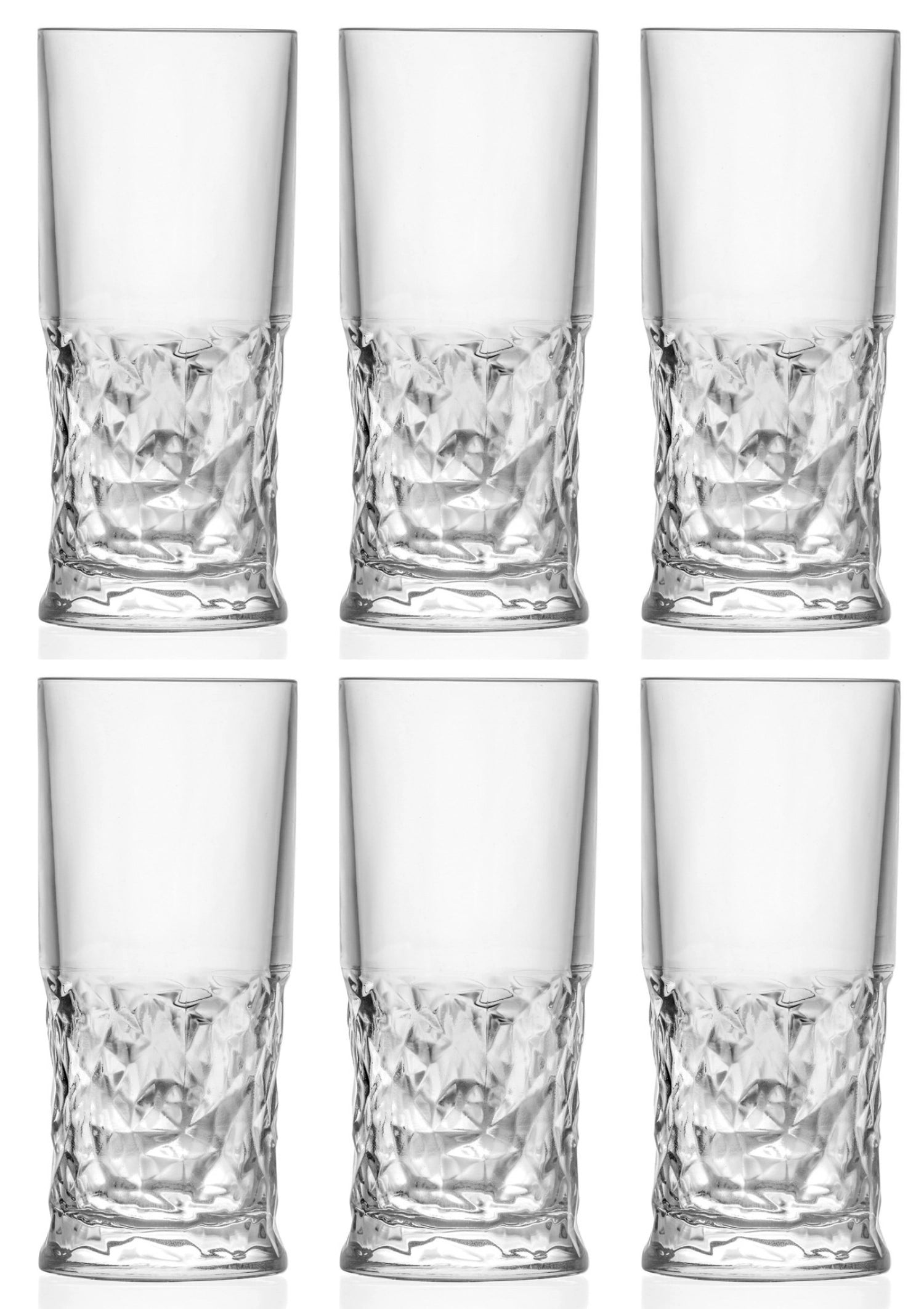 Buntes 6er Set Funky Hb Becher von RCR, Ø7 H15.5 cm, 35cl, perfekt für kreative Drinks und fröhliche Anlässe, modernes und verspieltes Design.