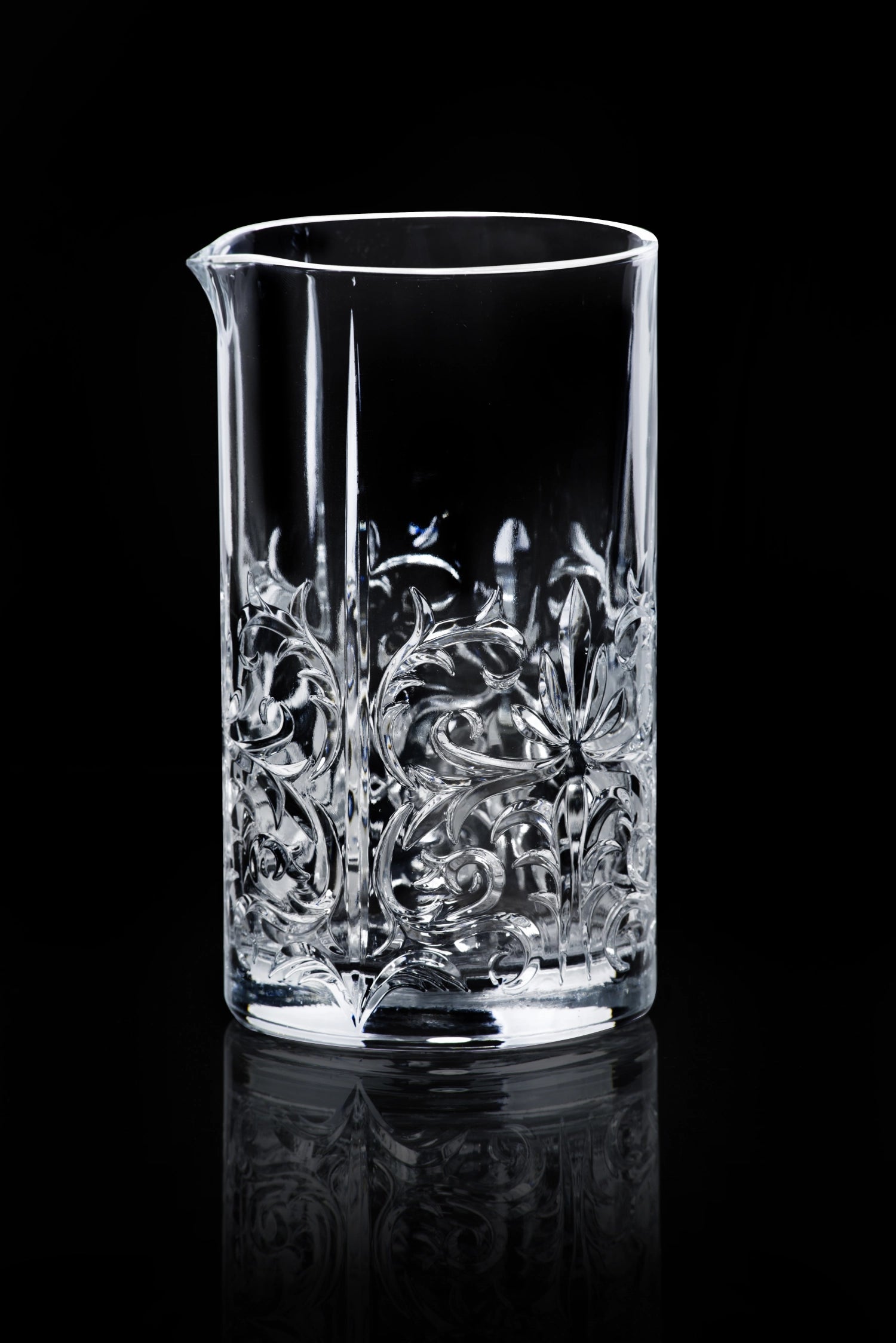 Elegantes Tattoo Mixing Glas von RCR, Ø9.7 cm, H16 cm, 65cl, perfekt für kreative Cocktails und stilvolle Mixgetränke.