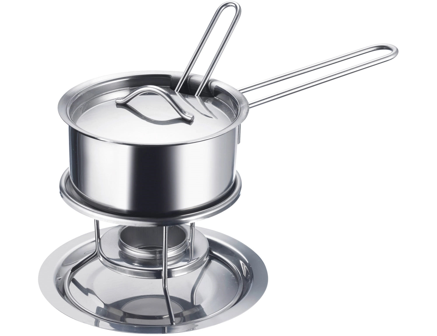 Eleganter Saucenwärmer mit Stövchen von Westmark, 300ml, ideal für warme Butter und Saucen, Maße: 23.7x14x13.3cm.
