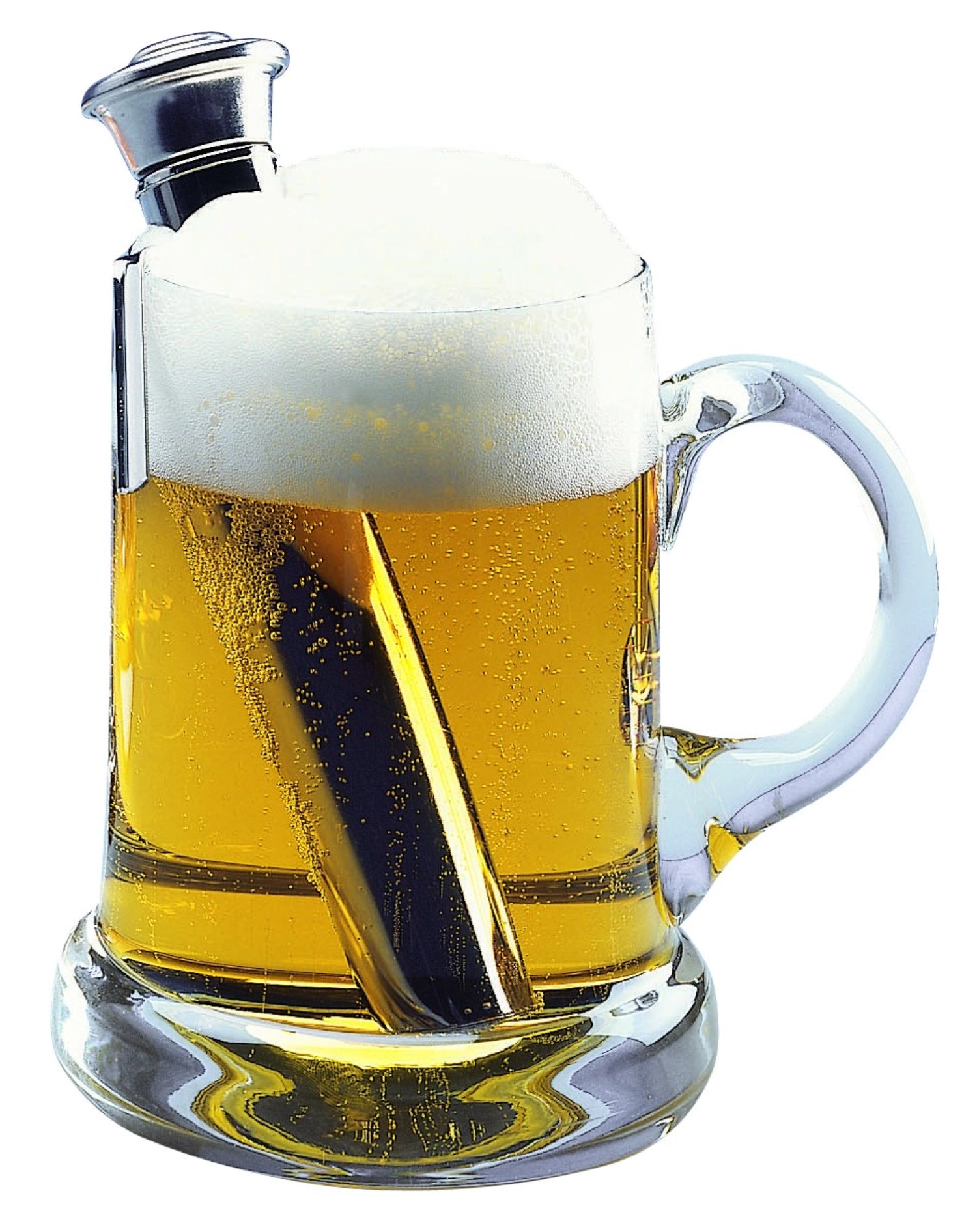 Praktischer Bierwärmer mit Ständer von Westmark, 6.5x6.5x17cm, sorgt für optimal temperiertes Bier und ist ein Must-Have für jede Bar.
