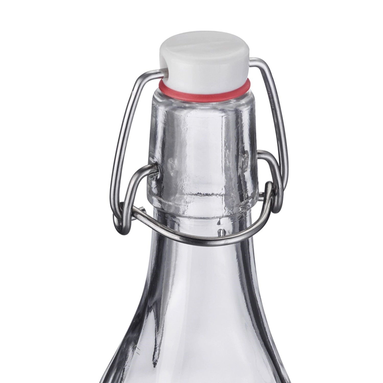 Elegante 250ml Bügelverschlussflasche von Westmark, ideal für Getränke und mit einem charmanten Anhänger, der das Design abrundet.