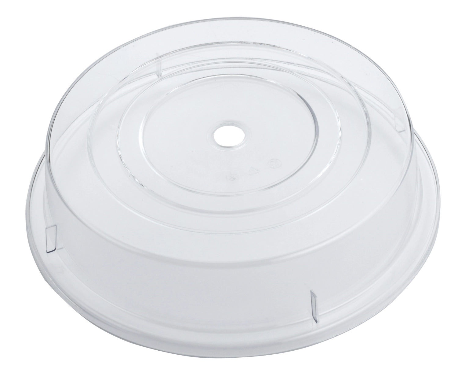 Cloche rund 26cm transparent mit Loch Teller 23.5 bis 25.9cm in Transparent präsentiert im Onlineshop von KAQTU Design AG. Aufbewahrungsbehälter ist von Gastronorm
