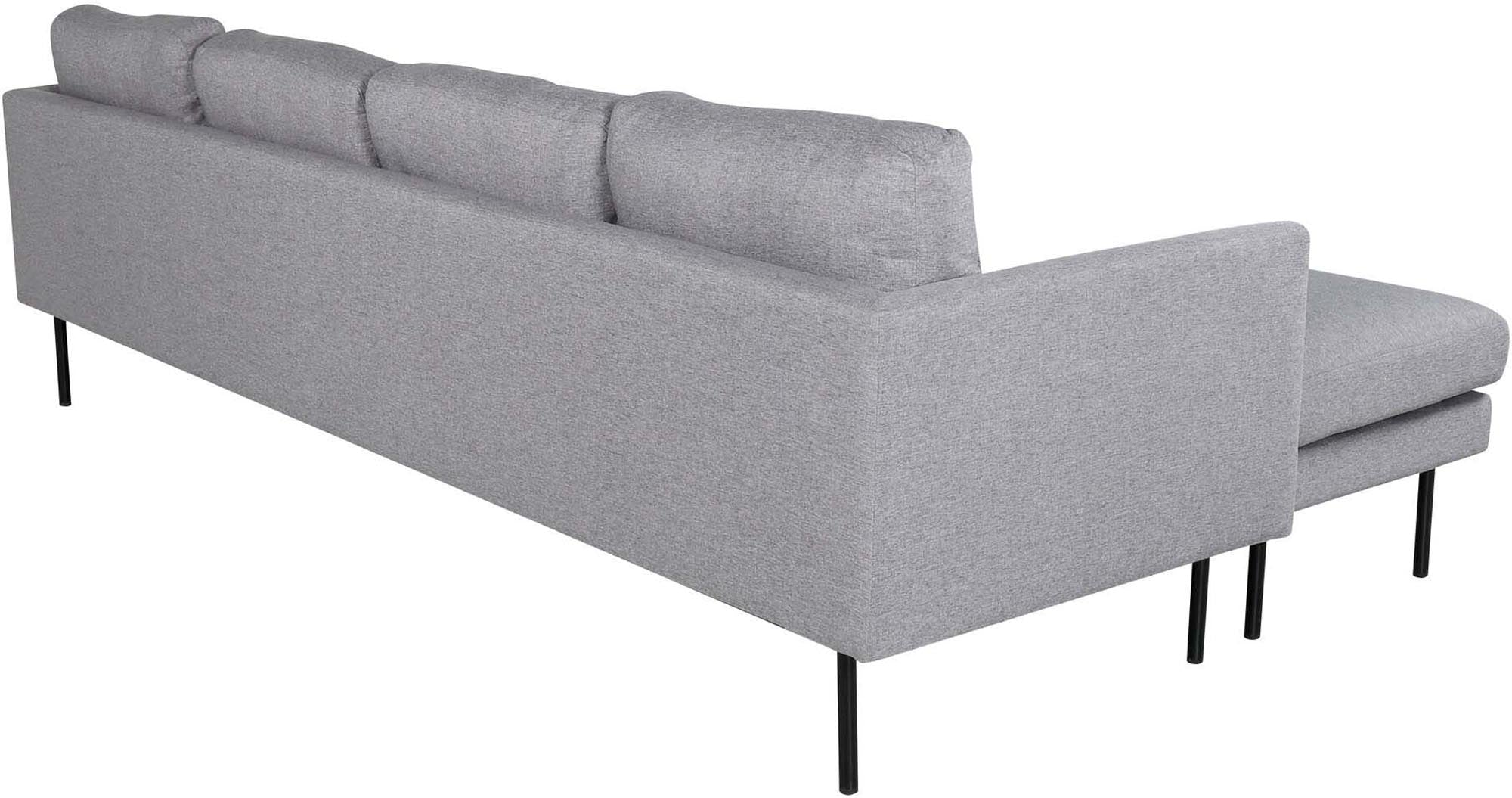 Modernes U-Sofa in stilvollem Grau von Venture Home, ideal für entspannte Abende. Rechtsseitige Ausführung für optimalen Sitzkomfort.