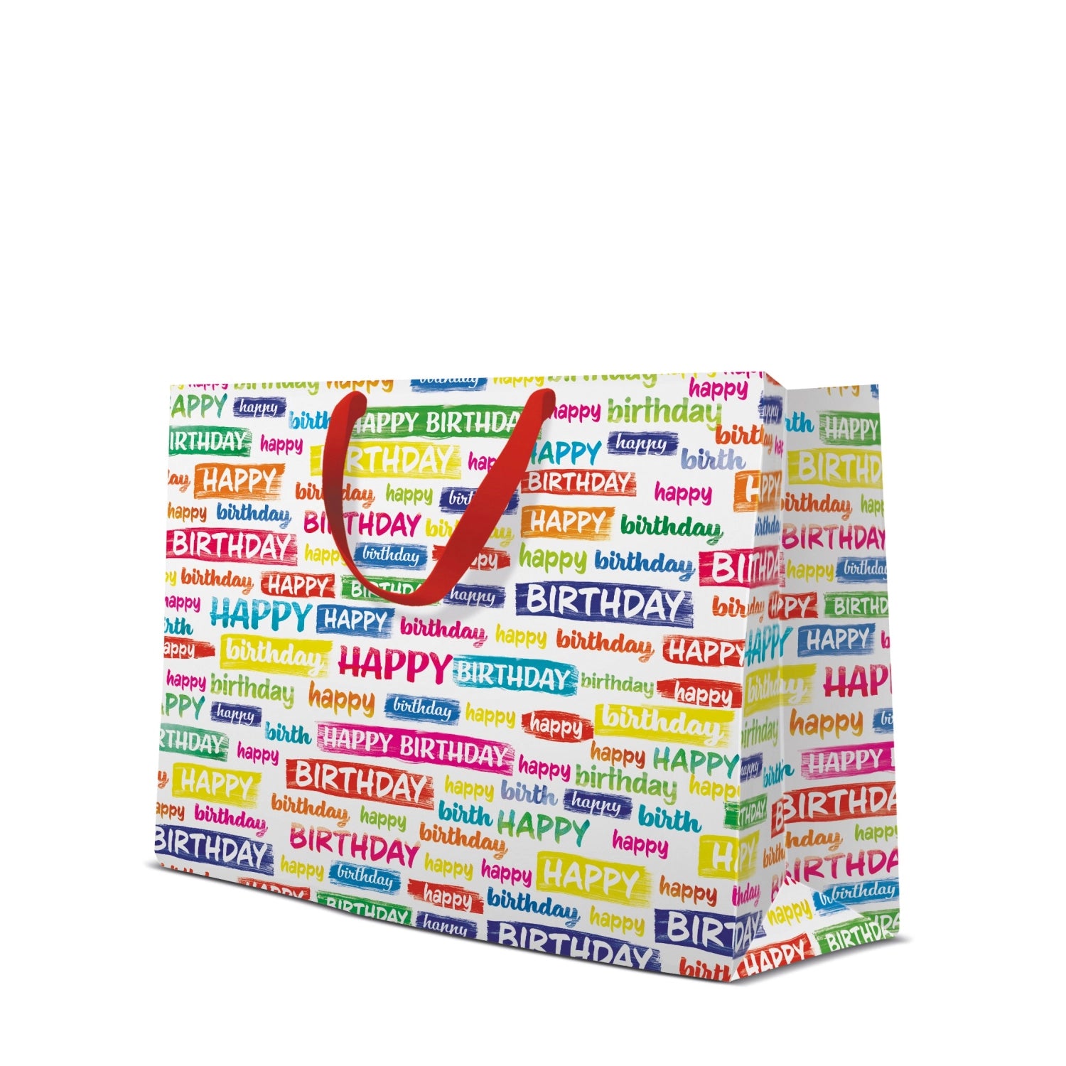 Geschenktüte Geburtstagswünsche 33.5x26.5x13 cm in Mehrfarbig präsentiert im Onlineshop von KAQTU Design AG. Geschenkzubehör ist von PAW