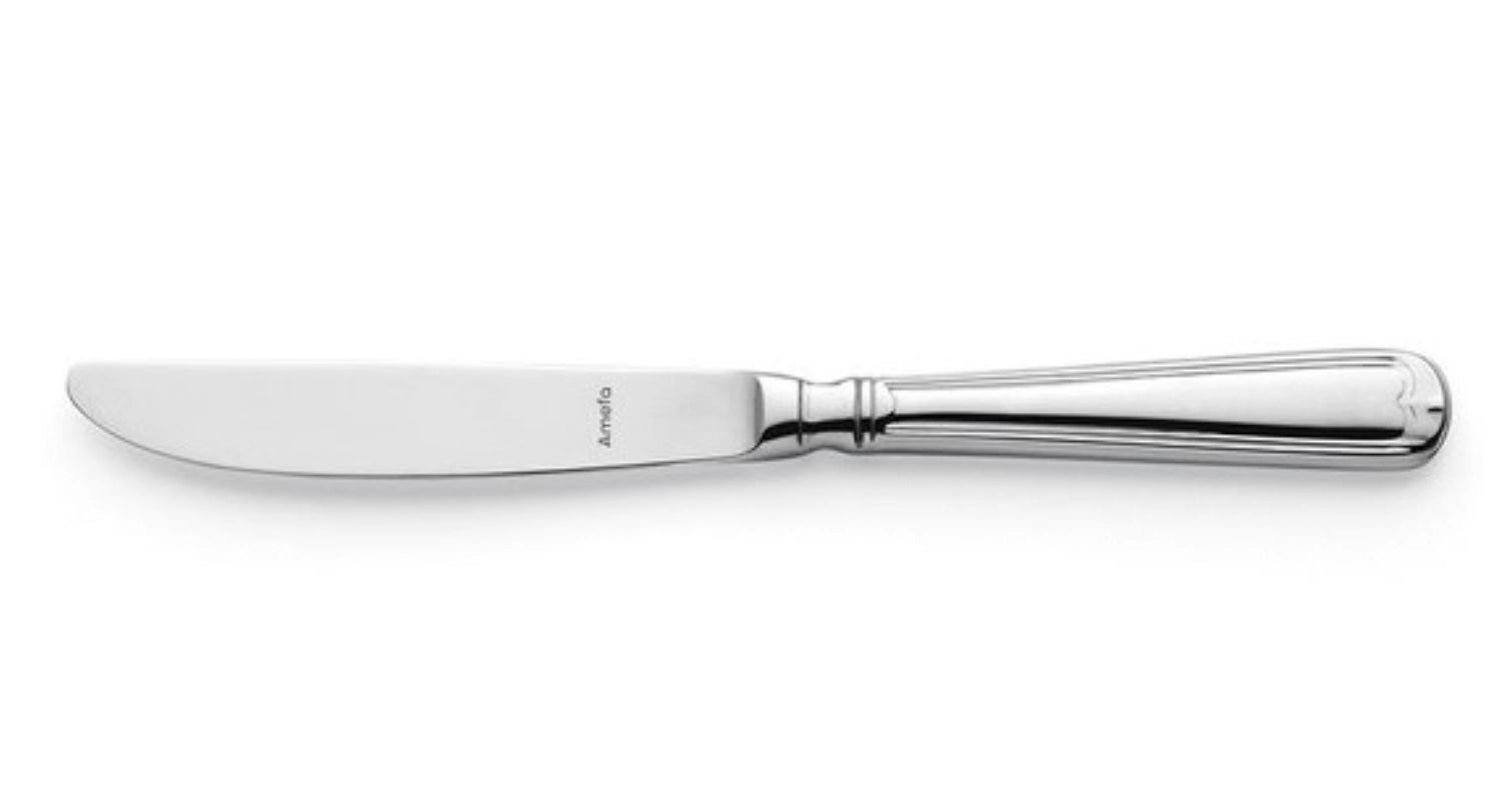 Elegantes Obstmesser "Augsburger Faden" von Amefa, aus hochwertigem 18/10 Edelstahl, perfekt für frisches Obst, mit glänzender Oberfläche.