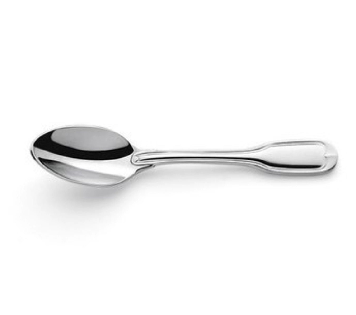 Hochglänzender Moccalöffel "Augsburger Faden" von Amefa, aus robustem 18/10 Edelstahl, ideal für Kaffee und Desserts, stilvoll und elegant.