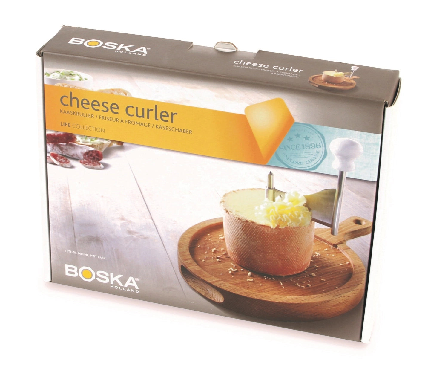 Käseschaber Friends von Boska, ideal zum einfachen Reiben von Käse. Stilvolles und funktionales Küchenutensil für Käseenthusiasten.