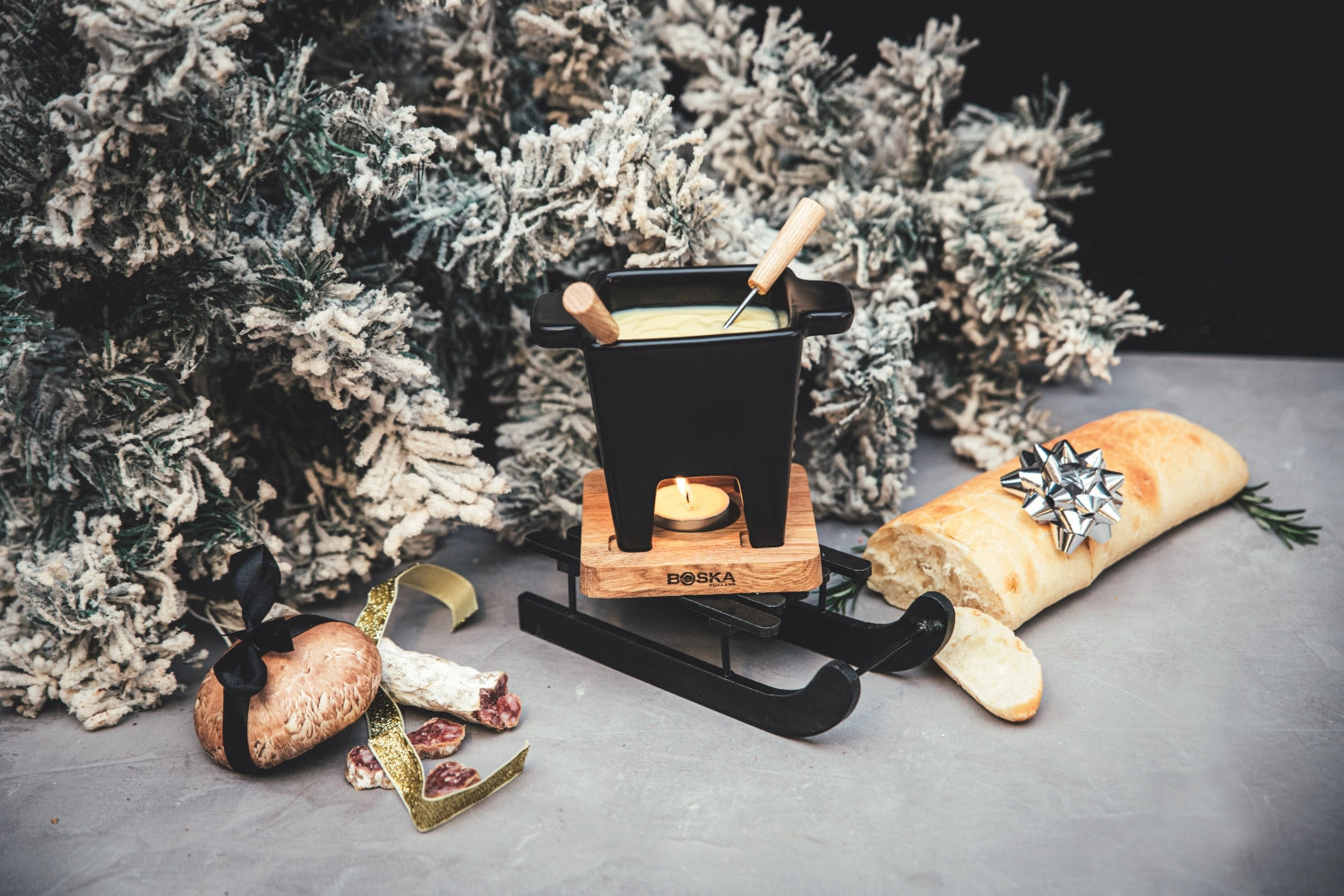 Tapas Fondue Nero 200ml von Boska – stilvolles Fondueset für gesellige Abende, ideal für Tapas und kreative Genussmomente.
