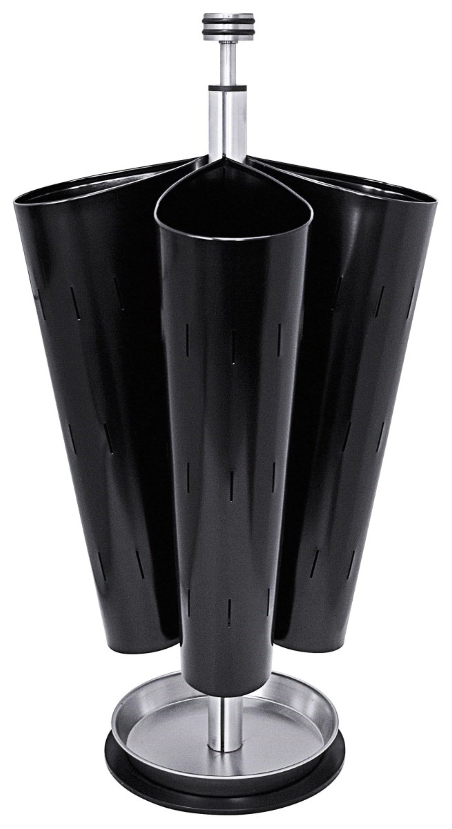 Schirmständer, schwarz lackiertem Stahl, 38x25x73 cm in Schwarz präsentiert im Onlineshop von KAQTU Design AG. Küchenhelfer ist von Contacto