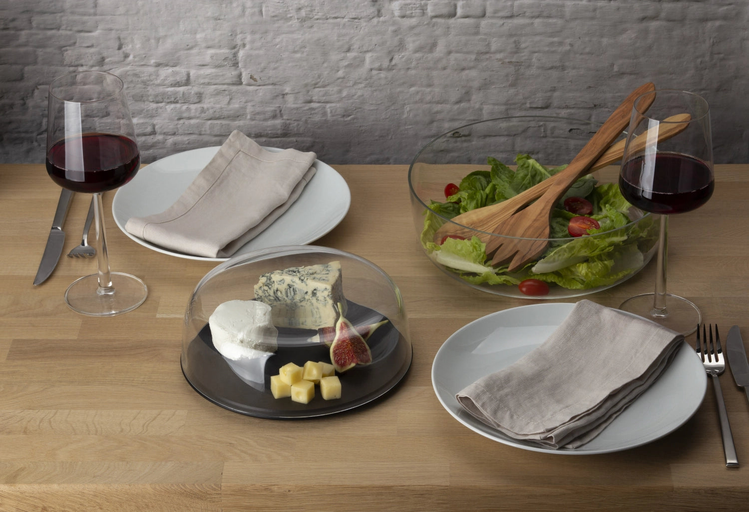 Elegante Duracore Käseglocke mit Deckelschüssel, Ø 27 cm, ideal für die ansprechende Aufbewahrung und Präsentation von Käse.