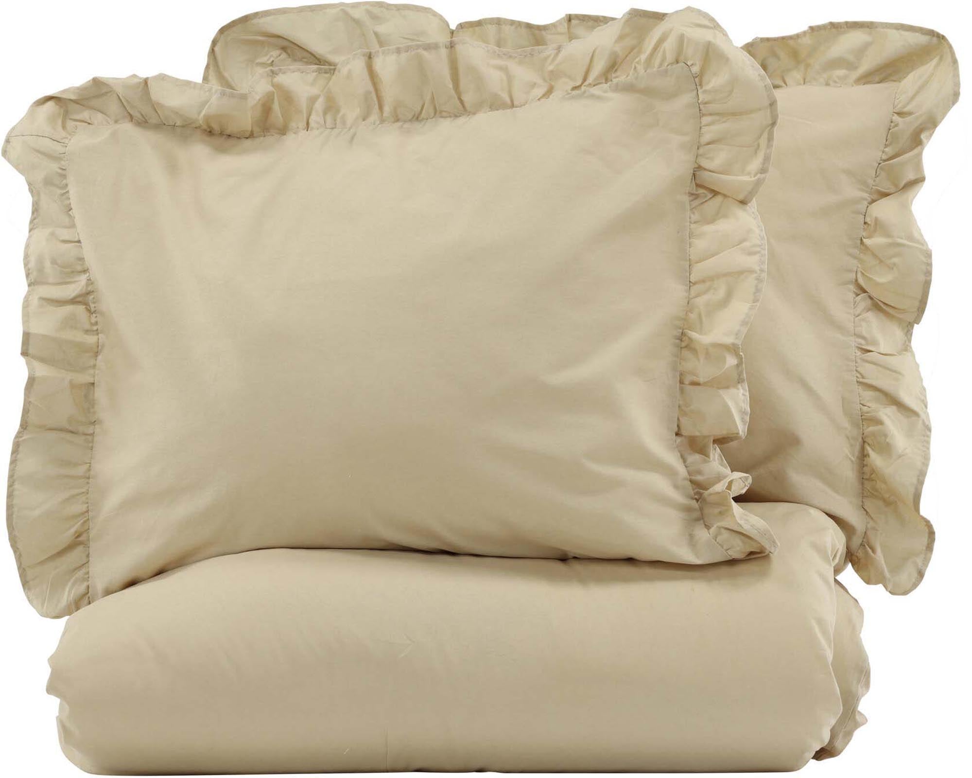 Elegante Levi Bettgarnitur von Venture Home in sanften Erdtönen, ideal für ein behagliches Schlafzimmer und erholsame Nächte.