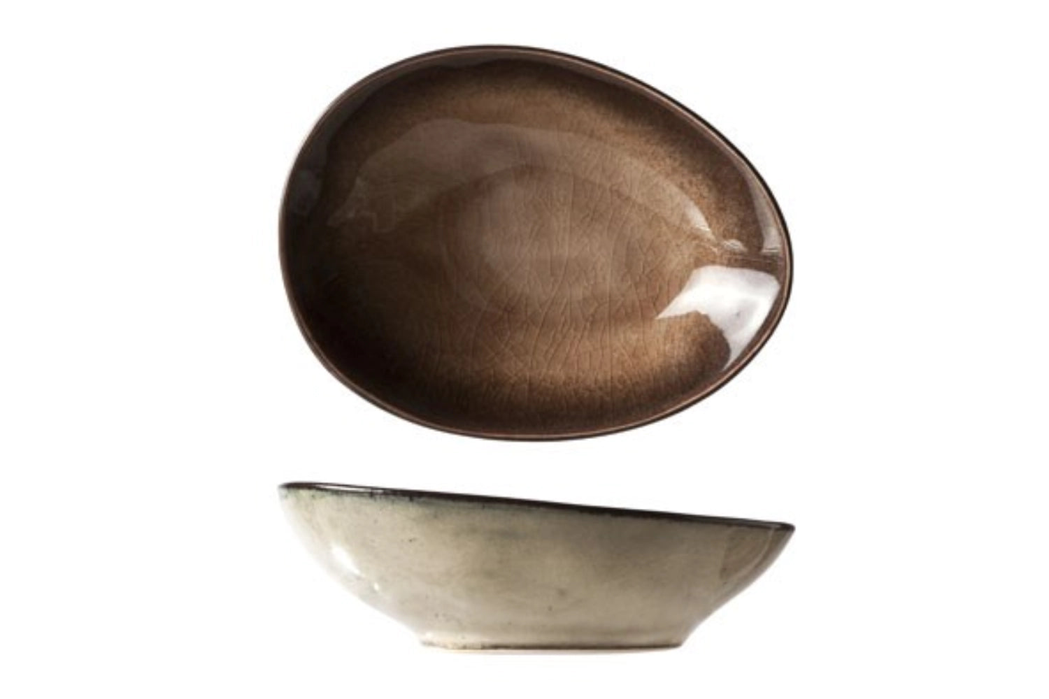 Elegante ovale Aperoschale Atilla von Cosy & Trendy, ideal für ansprechende Snacks und Vorspeisen, Maße: 10.5x8x3.5 cm.