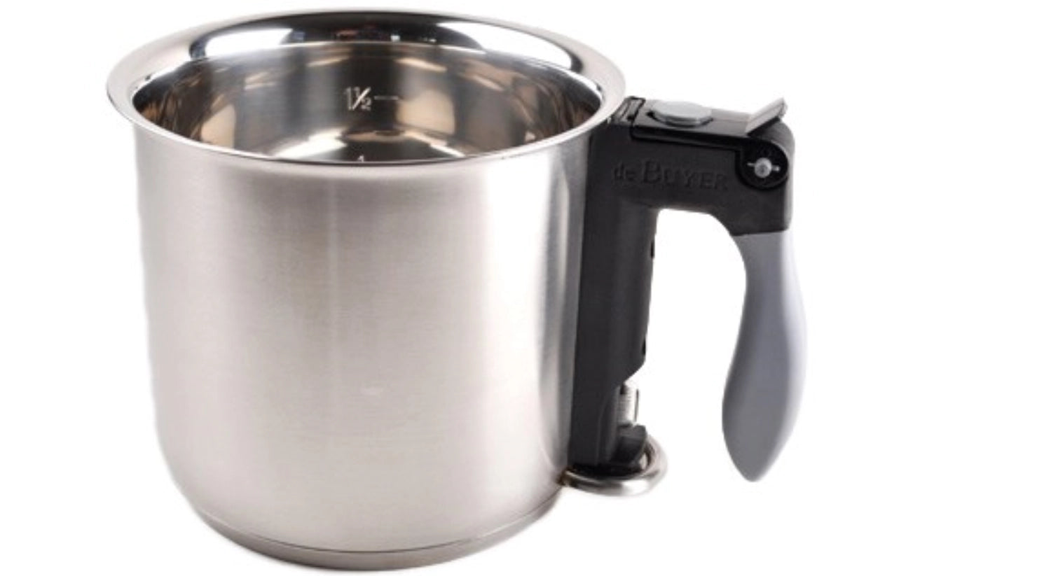 Bain-Marie Doppelwandig Ø 16cm, 1.5 lt. von de Buyer – ideal zum sanften Erwärmen und Schmelzen von Speisen in der Küche.