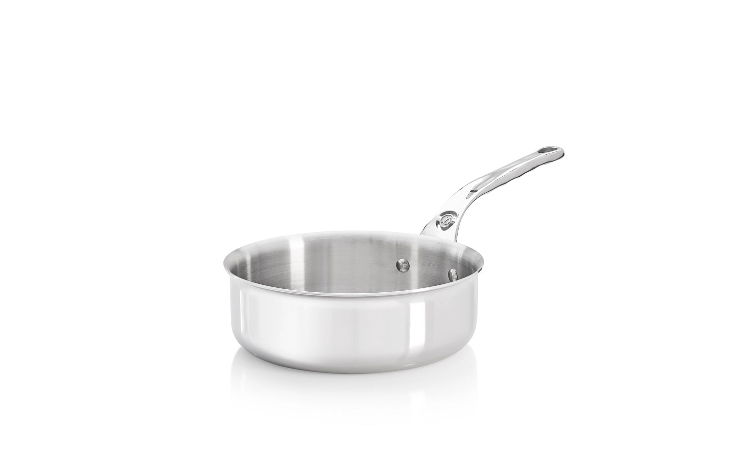 Hochwertige Affinity Sauteuse von de Buyer mit 28 cm Durchmesser, perfekt für vielseitiges Kochen und gleichmäßige Wärmeverteilung.