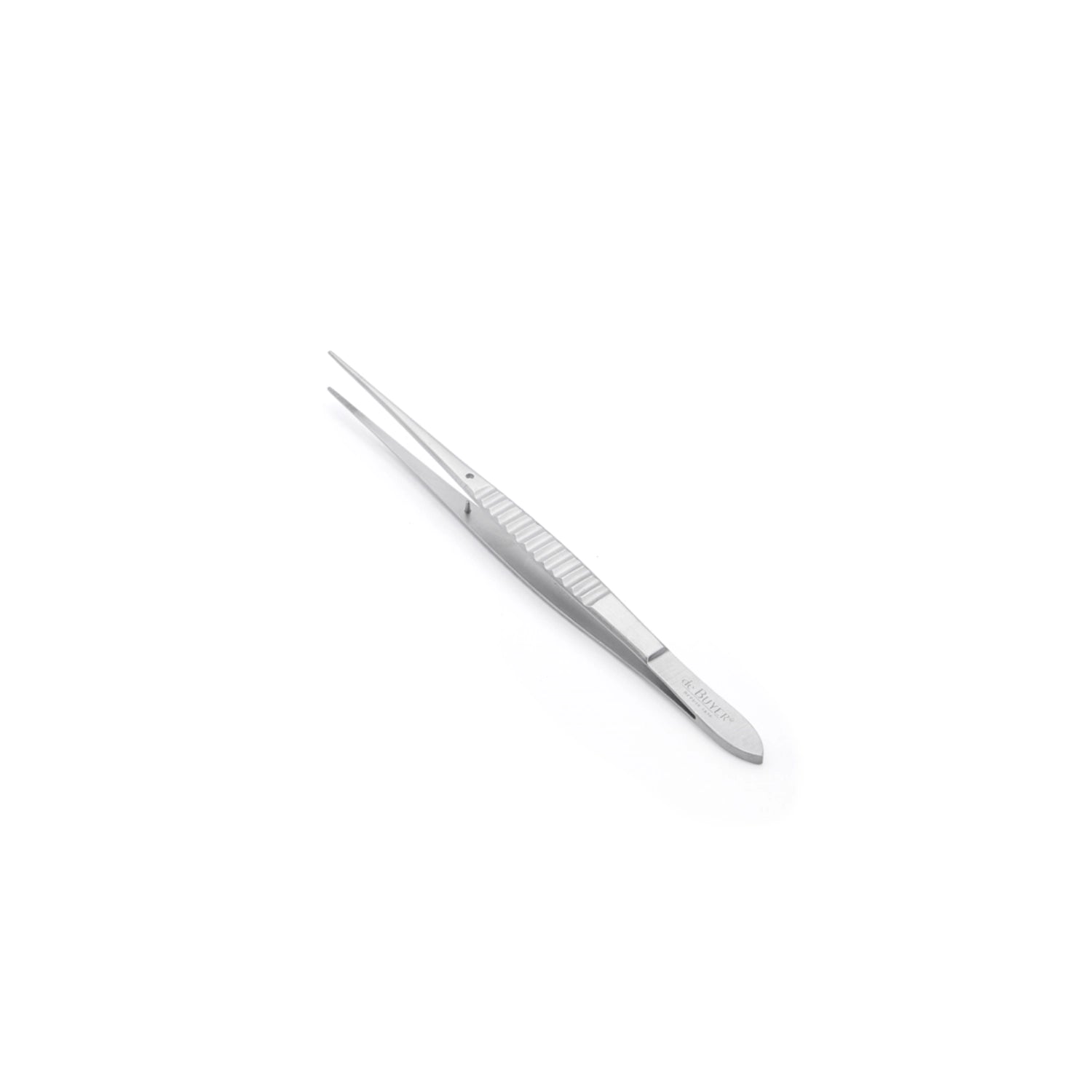 Präzise 30 cm lange gerade Pinzette von de Buyer – perfekter Küchenhelfer für das Anrichten und Servieren von Speisen.